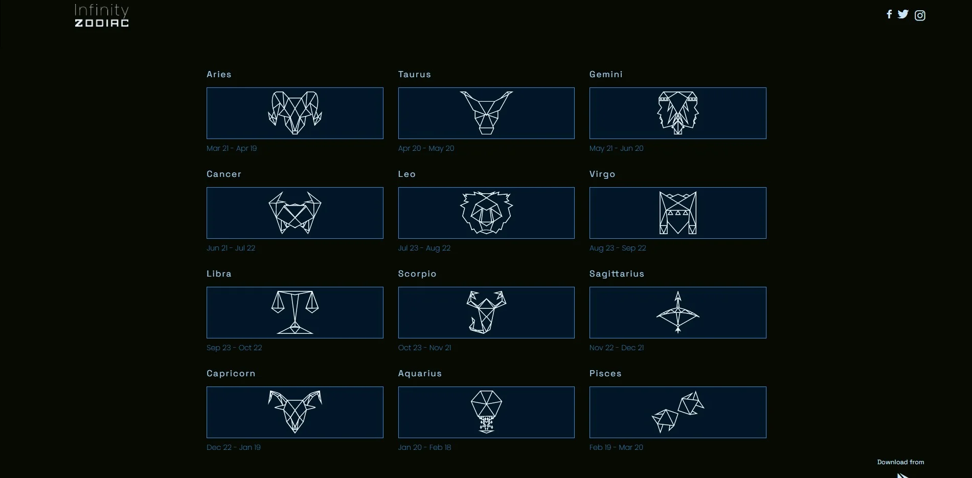 Infinity Zodiac